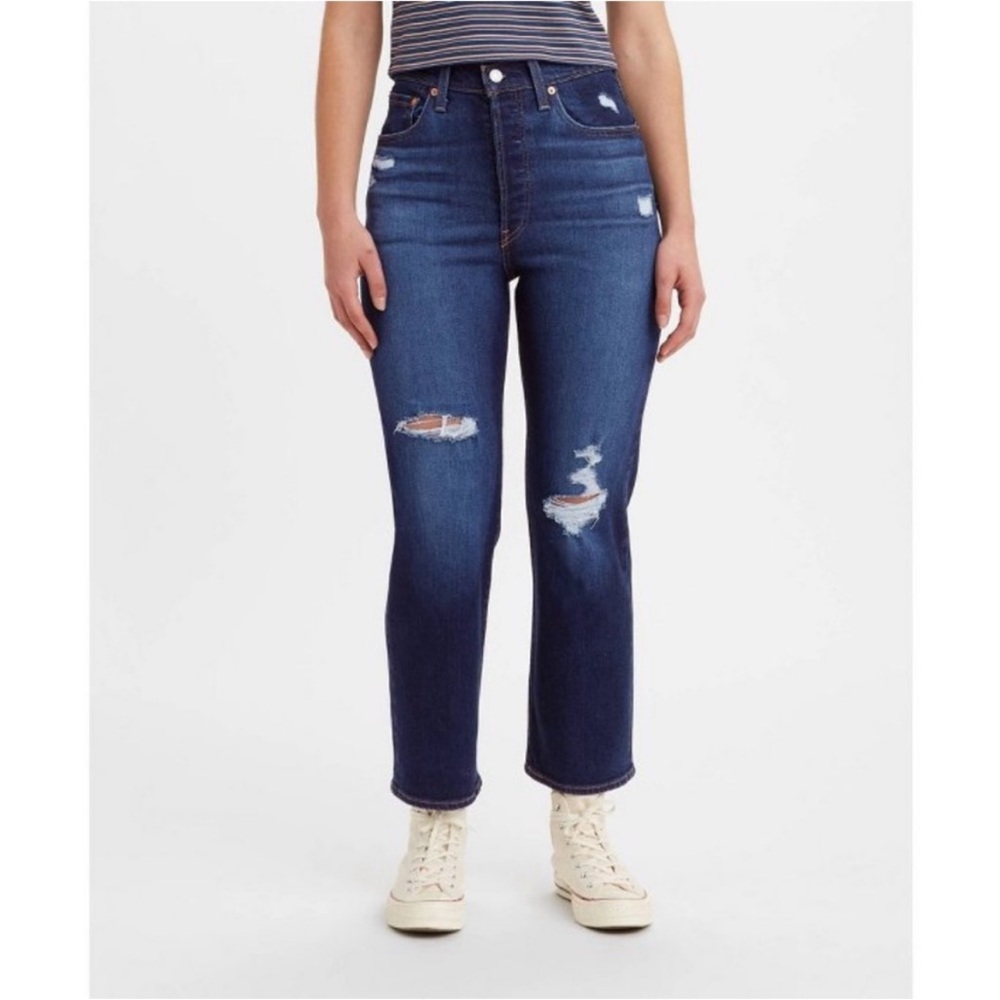 Levi's Women's Blue Distressed Jeans